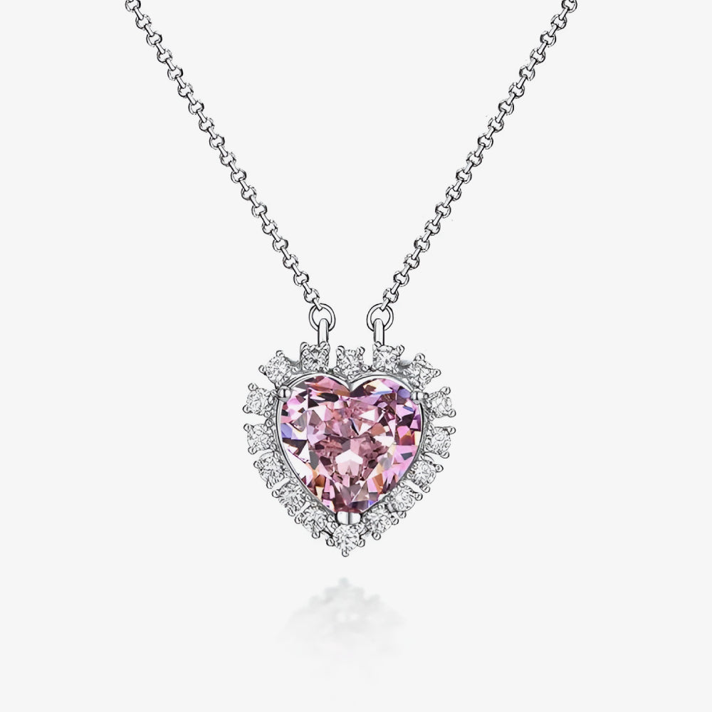 Collana cuore brillante