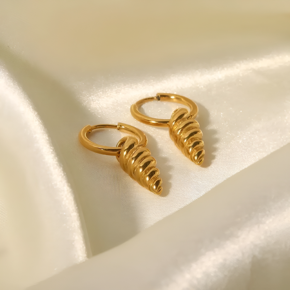 Orecchini Conchiglia Pendente