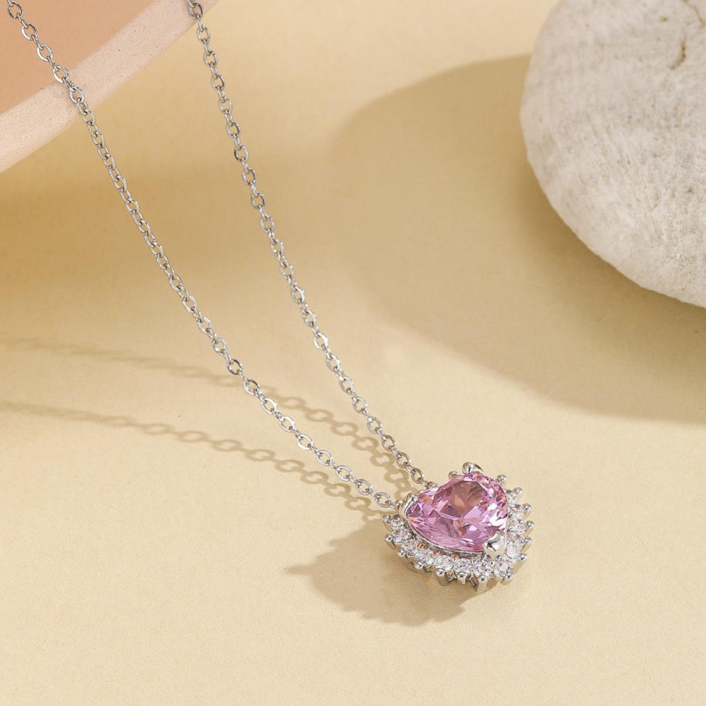 Collana cuore brillante
