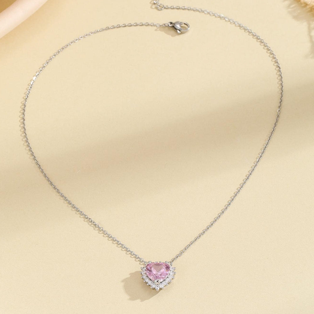 Collana cuore brillante