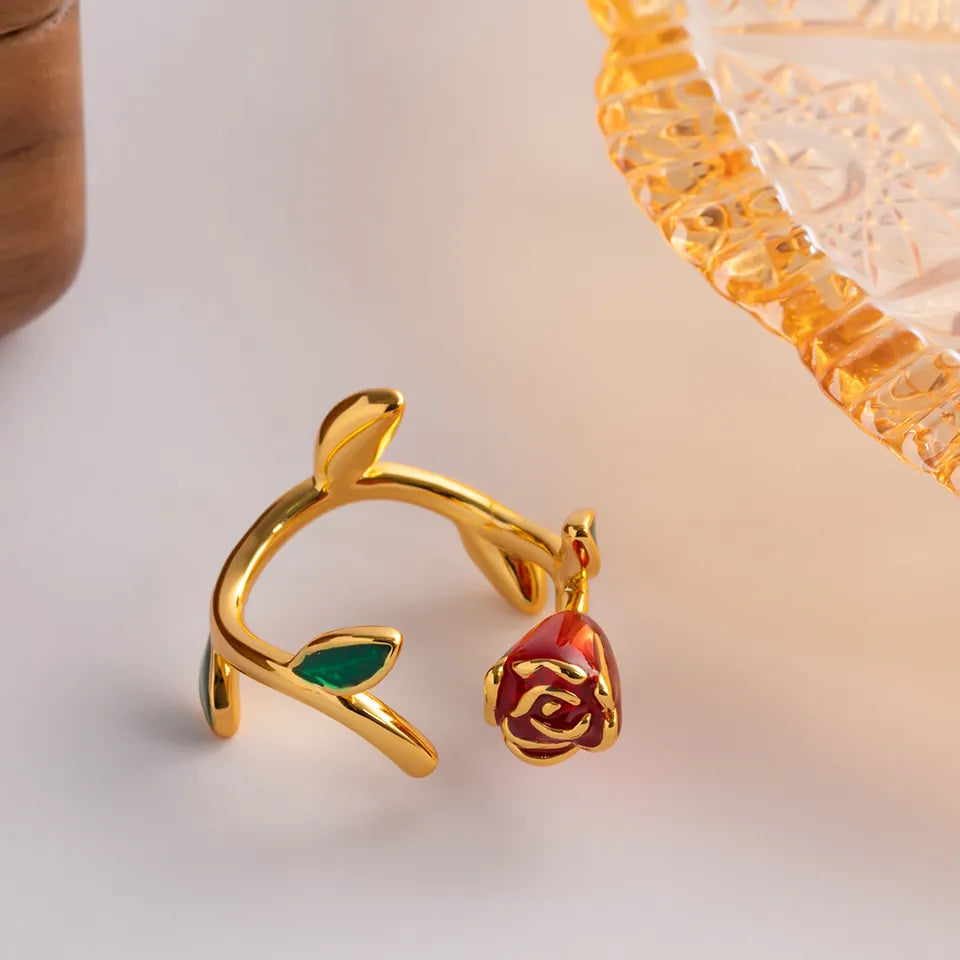 Set Rose, collana, anello, orecchini