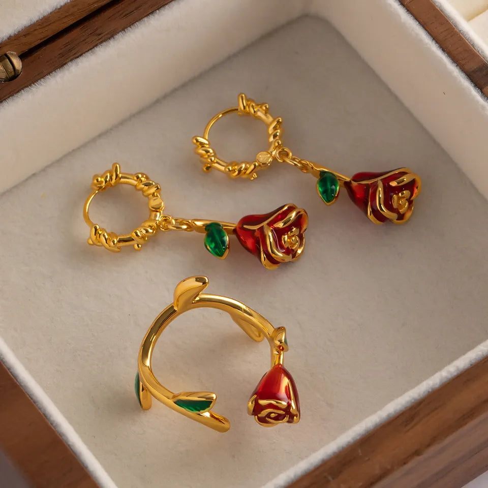 Anello Con Rosa