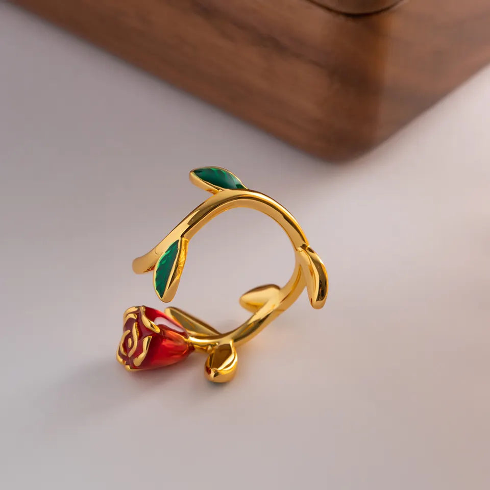 Set Rose, collana, anello, orecchini