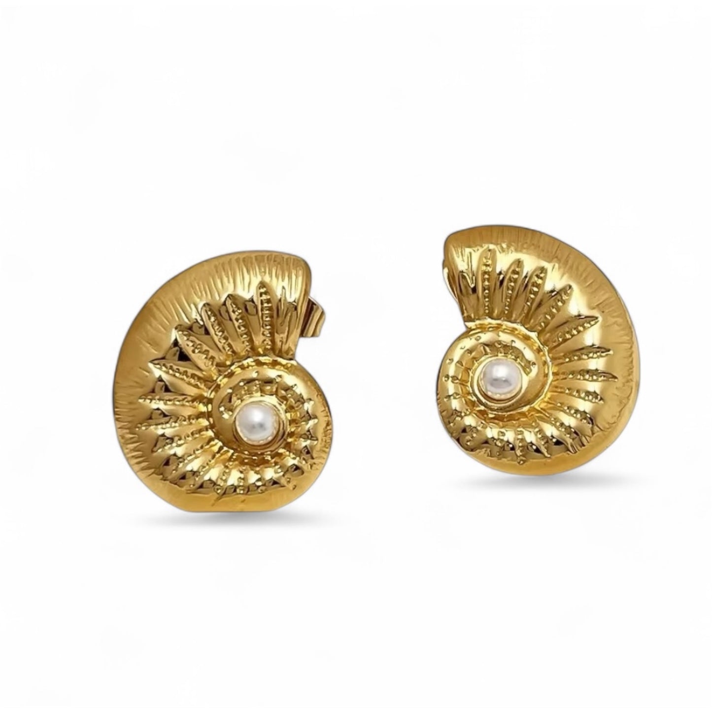 Orecchini Nautilus Dorato