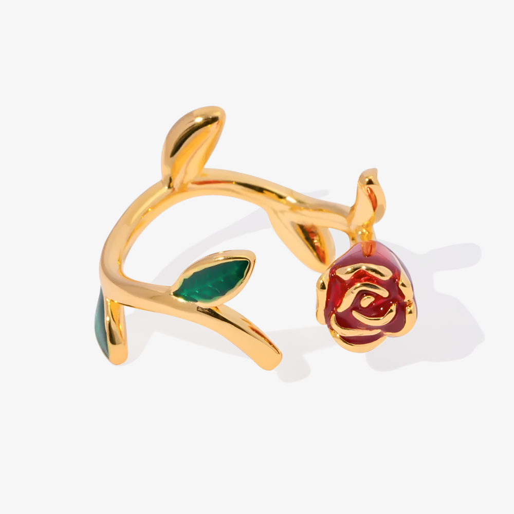 Anello Con Rosa