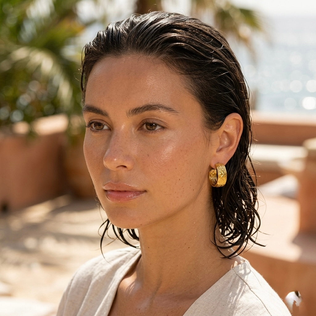 Daisy Circle Earrings