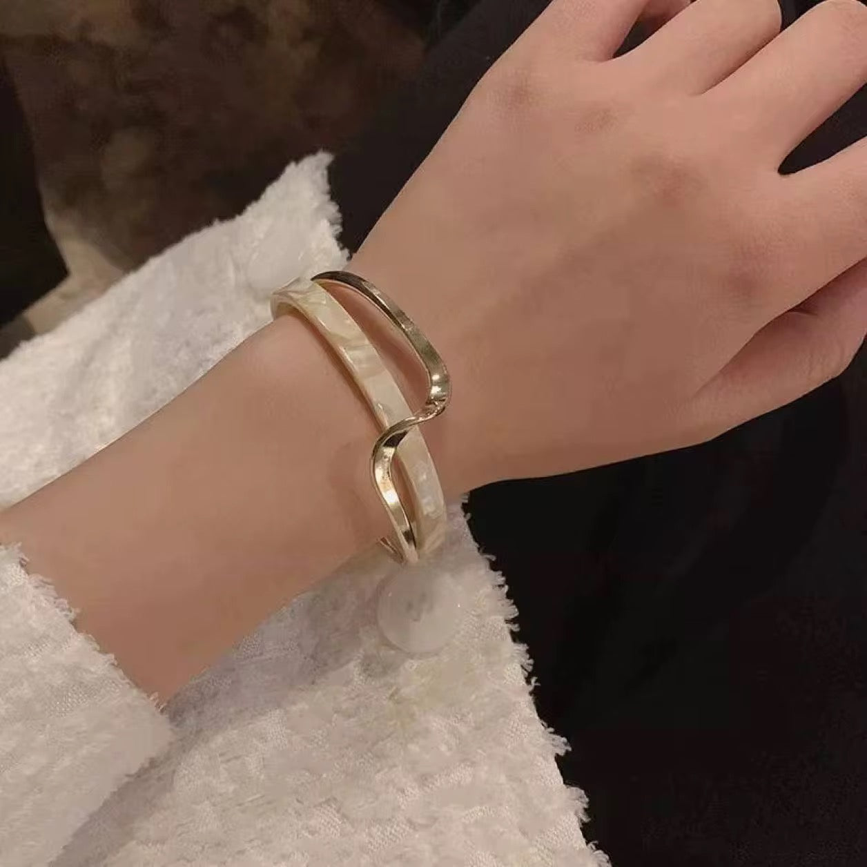 Bracciale Onda Dorata