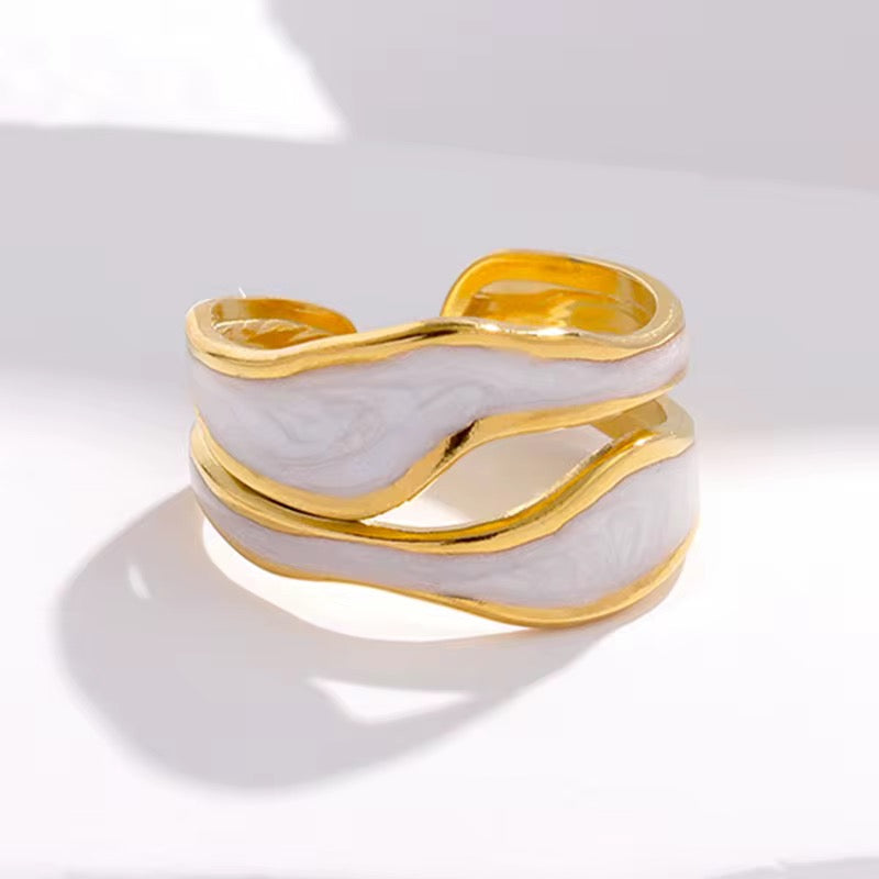Aurora White Ring