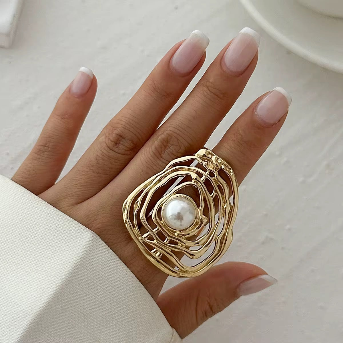 Anello Nido di Perla